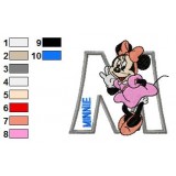 Minnie Mouse Alphabet Embroidery Design